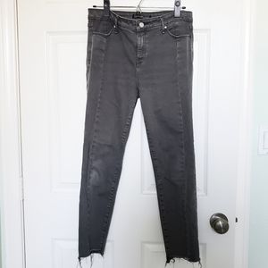 abercrombie dark gray skinny jeans ✰
